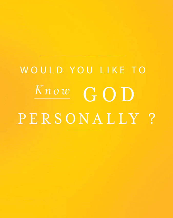 Know God Personally Yellow EN